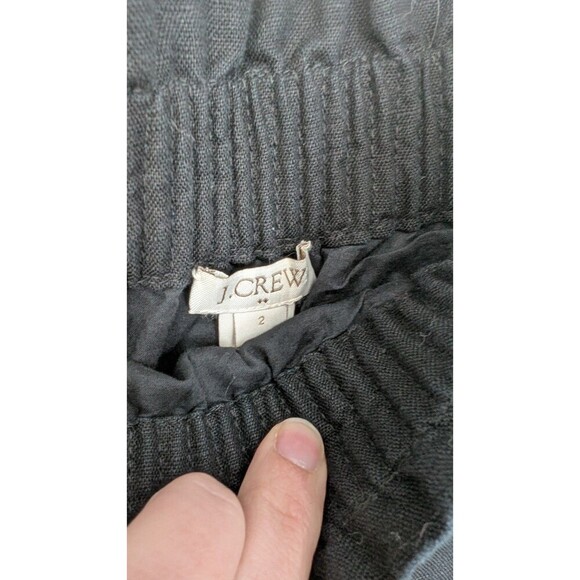 J.Crew Skirt Women 2 Black Elastic Waist Pocket - Picture 4 of 7